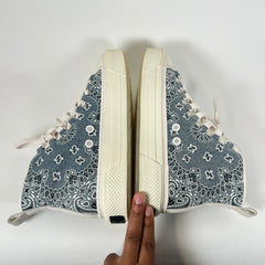Amiri Grey Paisley MA Court High-Top Sneaker Size 43