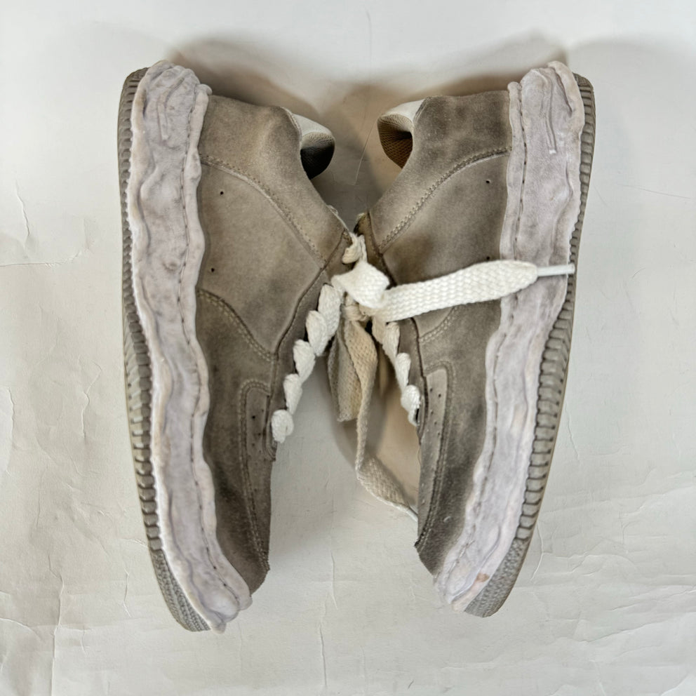 MMY Grey Brushed Suede Wayne Sneakers Size 42