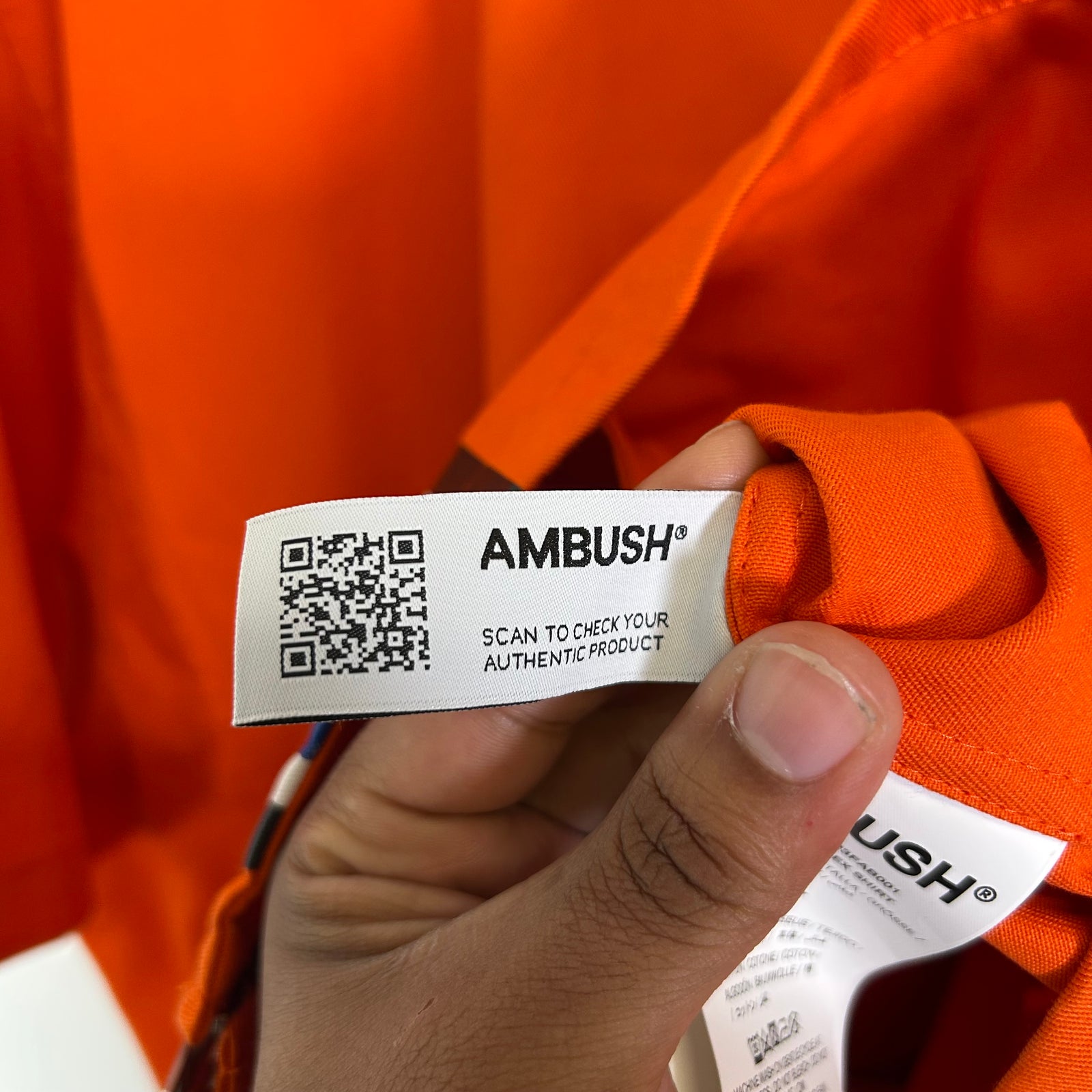 Ambush Striped Zipped Oversized Shirt