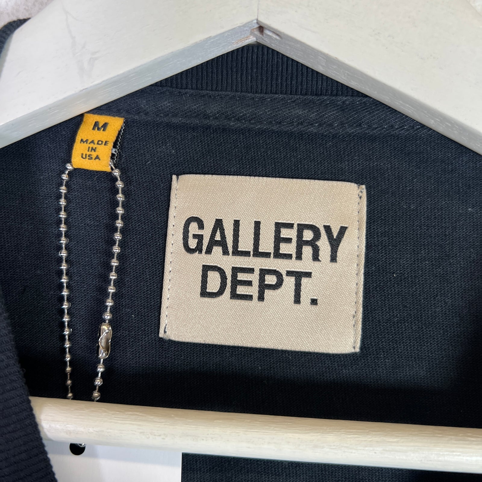 Gallery Dept Black French Logo T-Shirt Size M