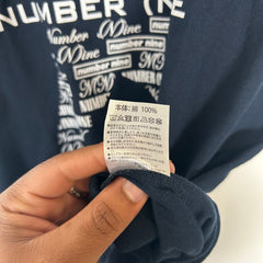 Number (N)ine Navy Marlboro Star Logo T-shirt Size F
