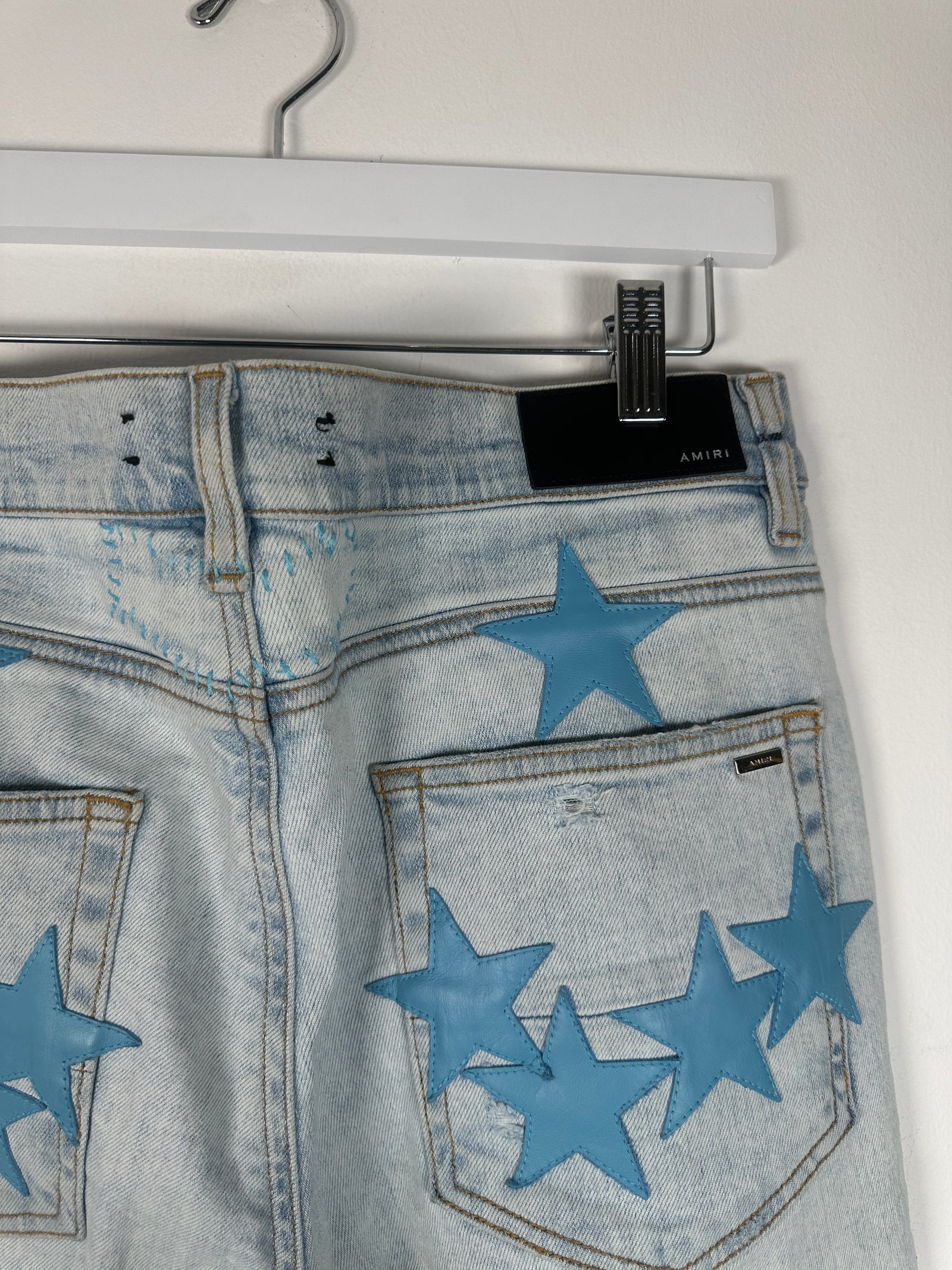 Amiri x Chemist Blue Star Patch Jeans Size 33