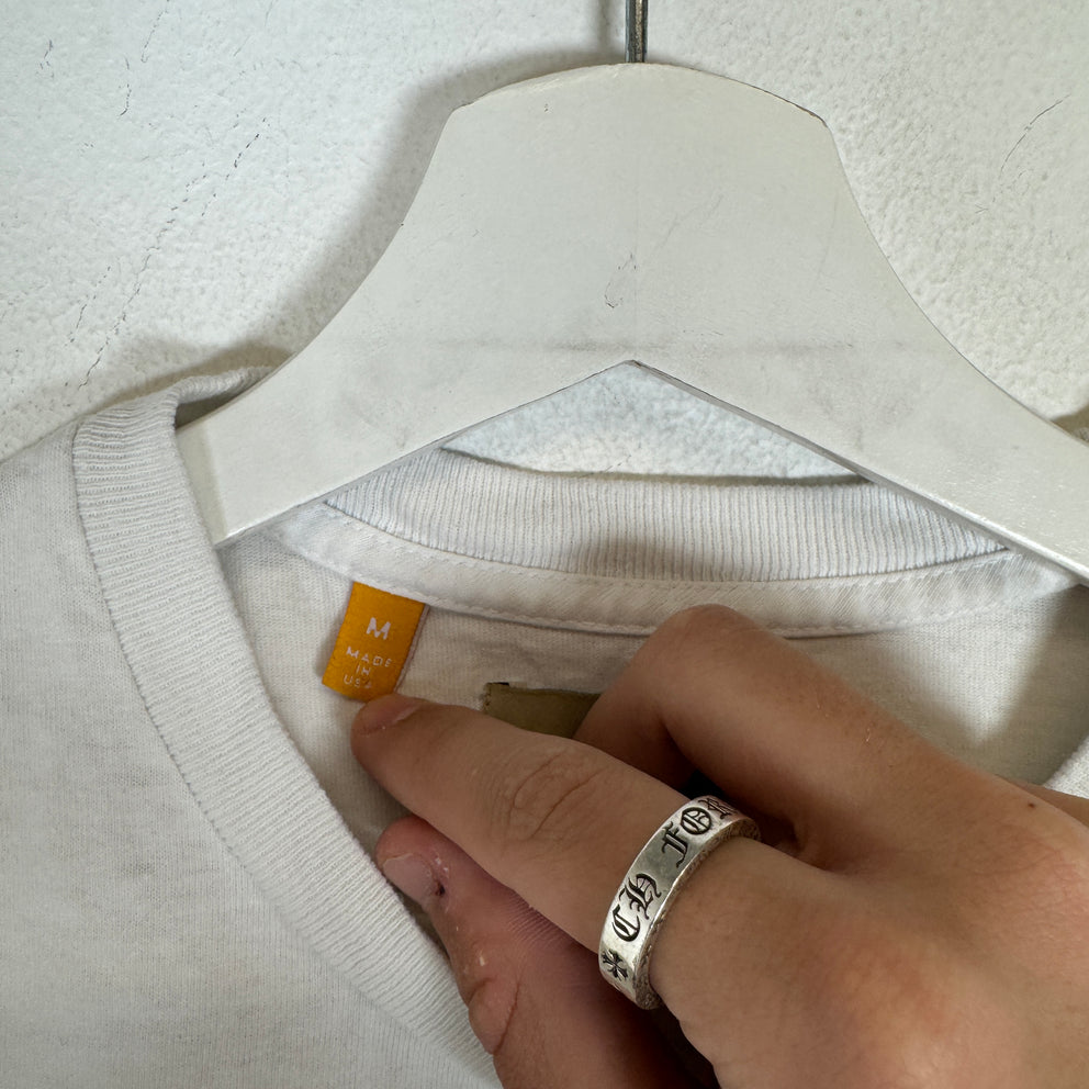 Gallery Dept White/Black French Logo T-Shirt Size M