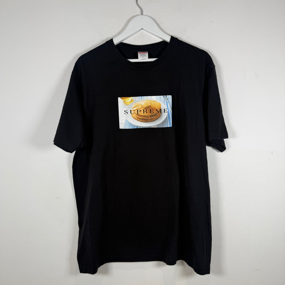 Supreme Pancake Logo Graphic T-Shirt