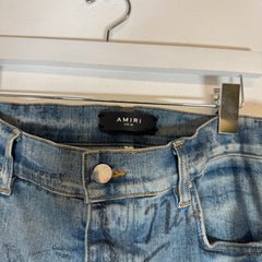 Amiri Lightwash Military Stencil Jeans Size 36