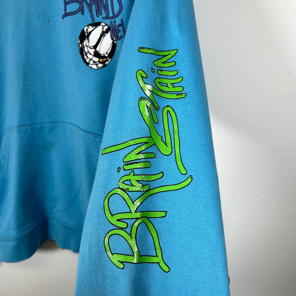 Chrome Hearts Blue Matty Boy Brain New Hoodie Size L