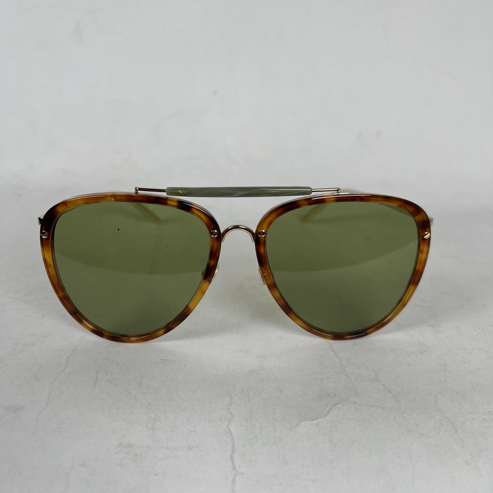 Gucci Tortoise/Green Sunglasses