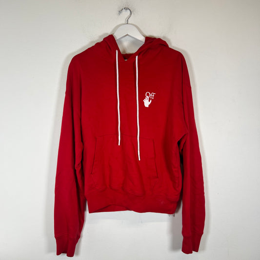 Off-White Red Cut Out Arrows Hoodie Size S