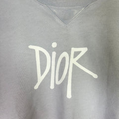 Stussy x Dior Garment Dyed Logo Crewneck
