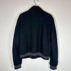 Amiri Black Bone Varsity Jacket Size L