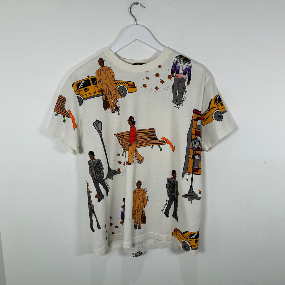 Louis Vuitton FW19 'New Walkers' Graphic T-Shirt Size M