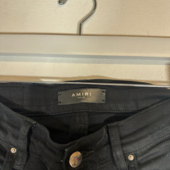 Amiri Black Zebra Print Jeans Size 29