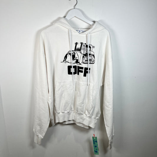 Off White Construction Graphic Hoodie Size XL