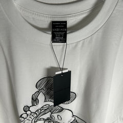 Number (N)ine White Mickey Sketch T-Shirt Size 4