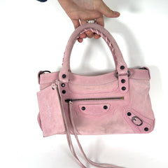 Balenciaga Small Suede Le City Bag