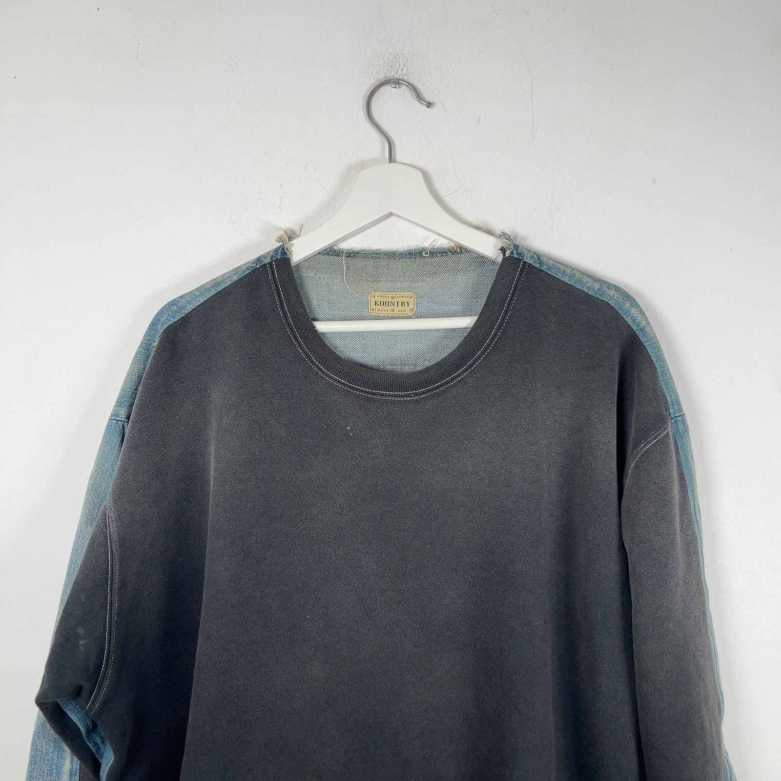 Kapital 'Anjuna MC' Patch Hybrid Sweatshirt