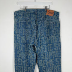 Supreme Woven Logo Denim Jeans