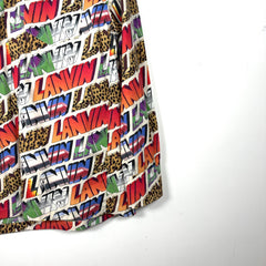 Lanvin Multi Print Logo Button Up Shirt