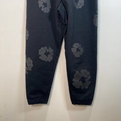 Denim Tears Black Mono Wreath Sweatpants Size S