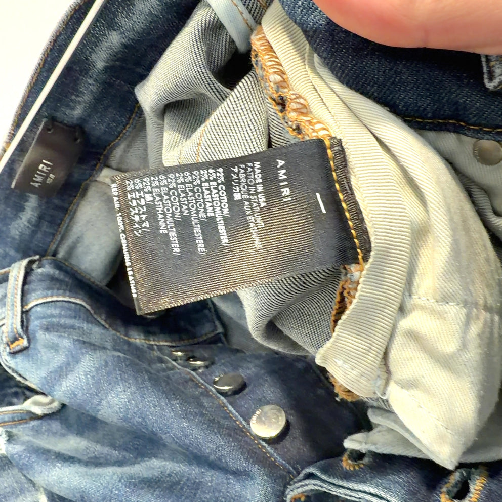 Amiri Diamond Stitch MX1 Jeans