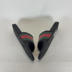 Gucci Striped Rubber Slides