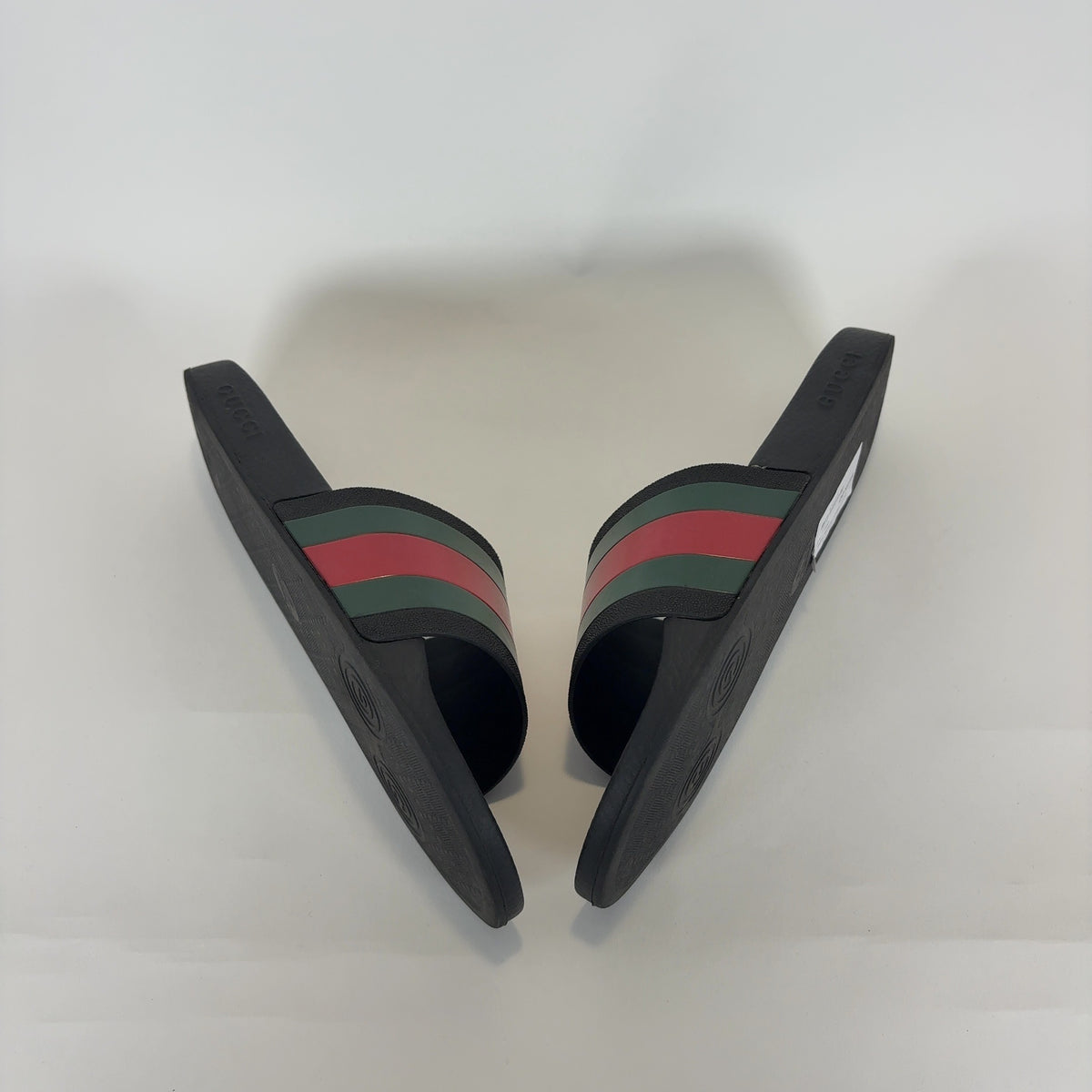 Gucci Striped Rubber Slides
