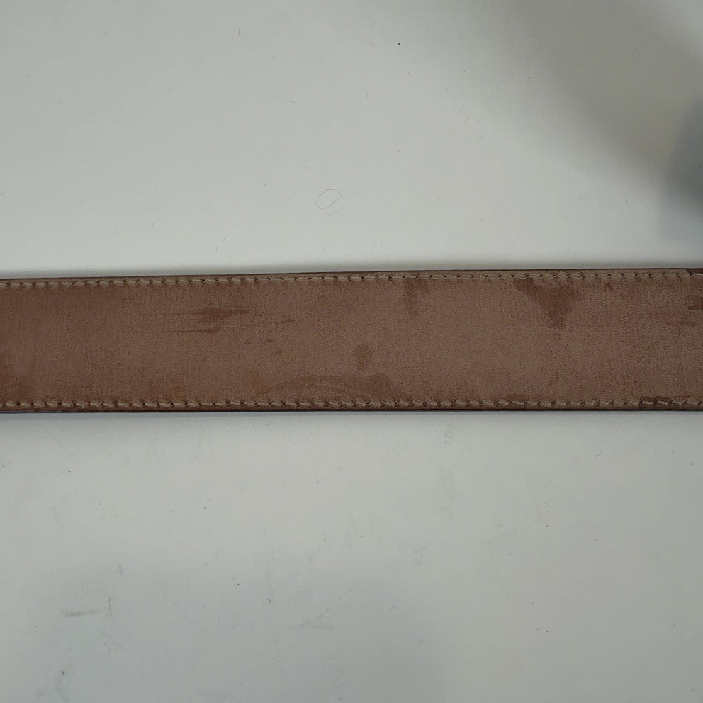 Gucci Signature Embossed GG Leather Belt