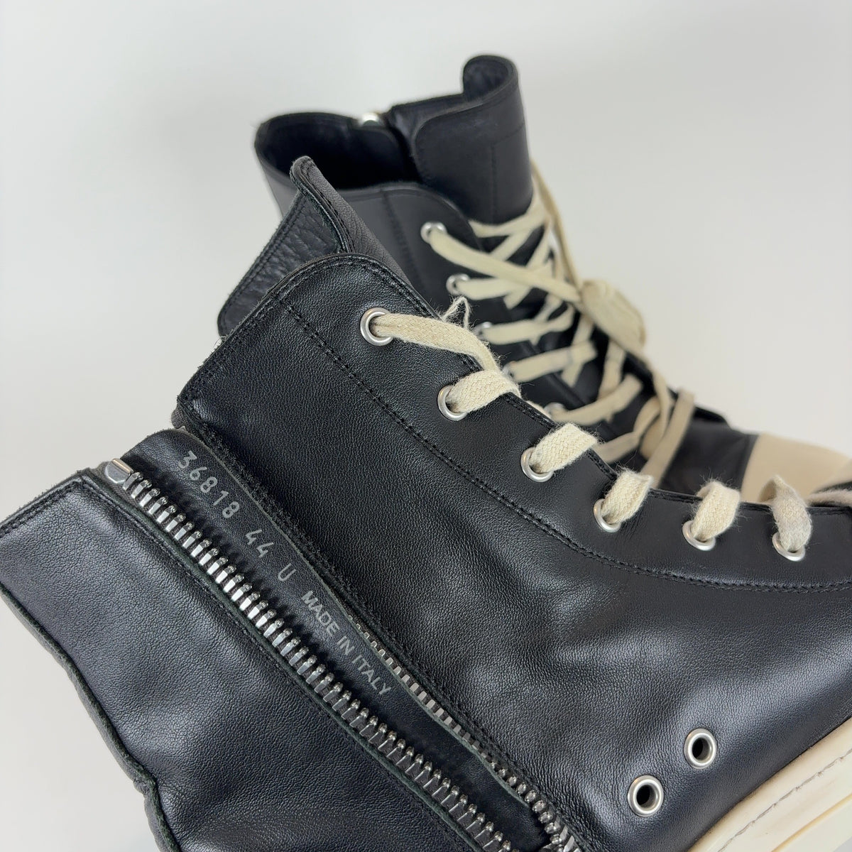 Rick Owens Mainline Leather High-Top Ramones