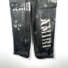 Amiri Army Stencil Silk Pants