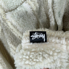 Stussy Striped Sherpa 2-Pocket Button-Up Shirt