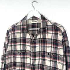 Saint Laurent Western Snap Flannel Shirt