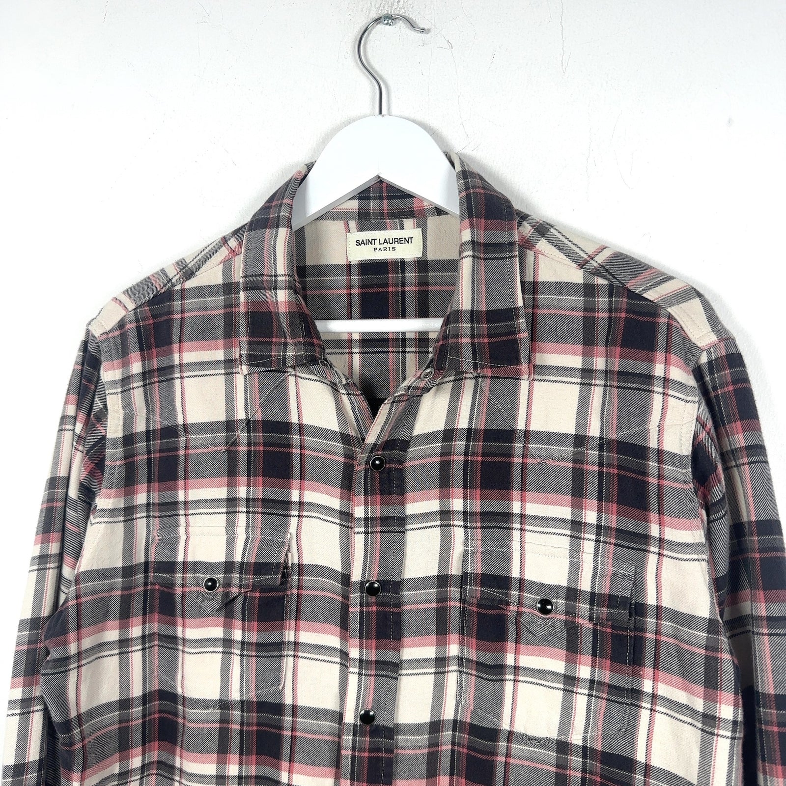 Saint Laurent Western Snap Flannel Shirt