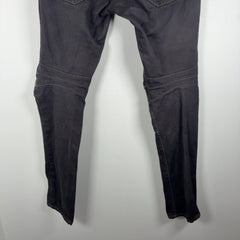 Balmain Distressed Repair Biker Jeans