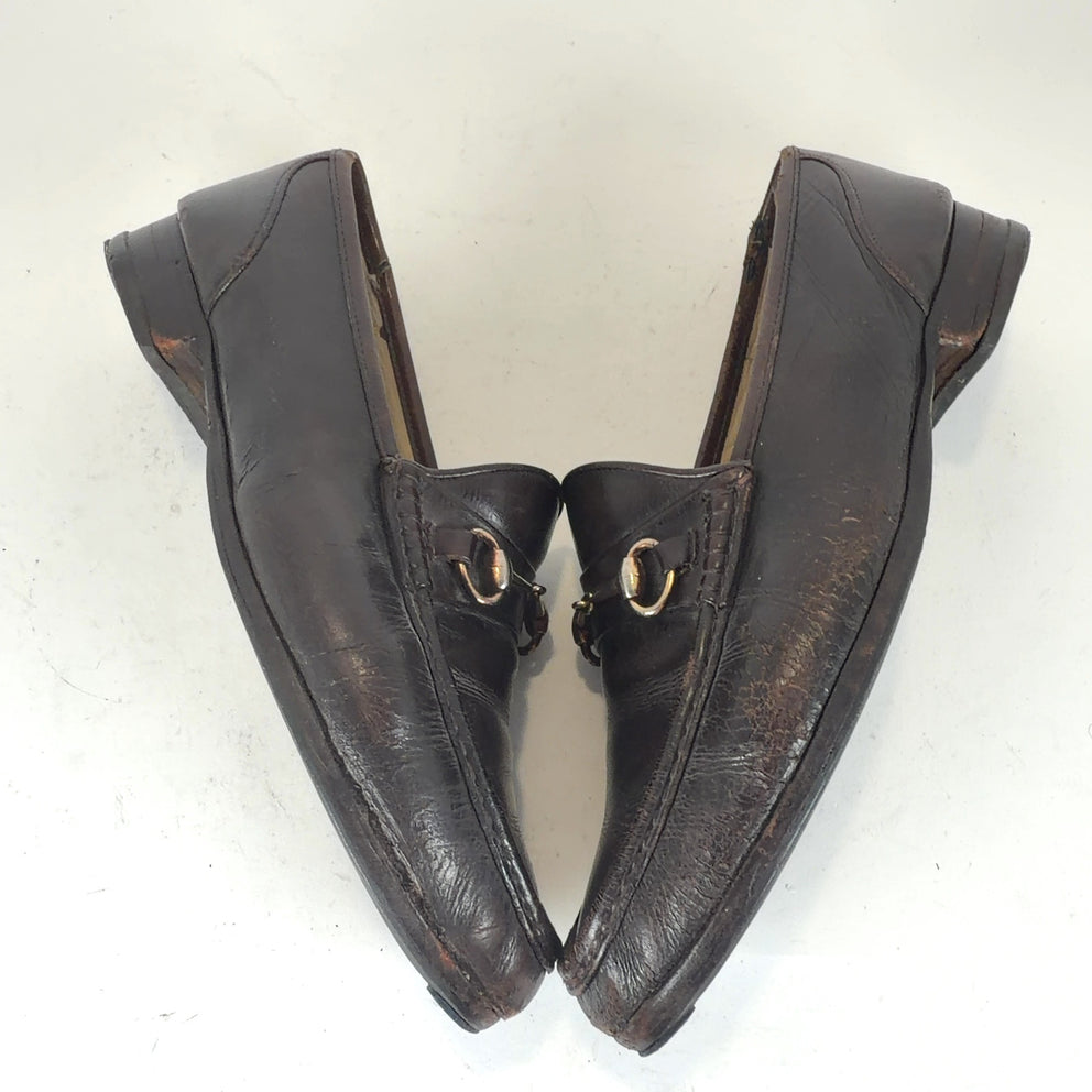 Gucci Vintage Leather Horsebit Loafer
