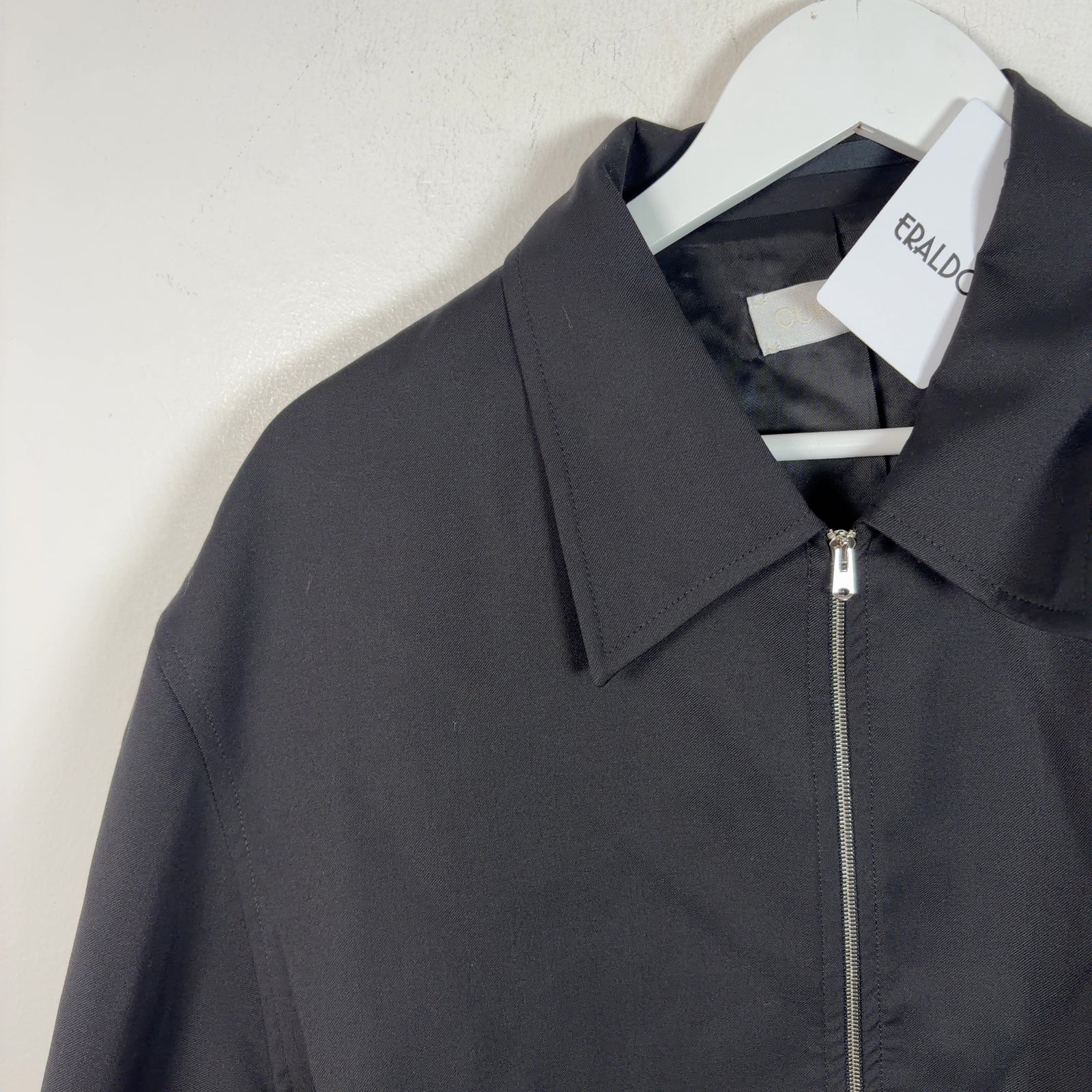 Our Legacy Black Worsted Wool Mini Jacket Light Jacket