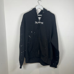 Supreme x MM6 Maison Margiela Box Logo Zip-Up Hoodie