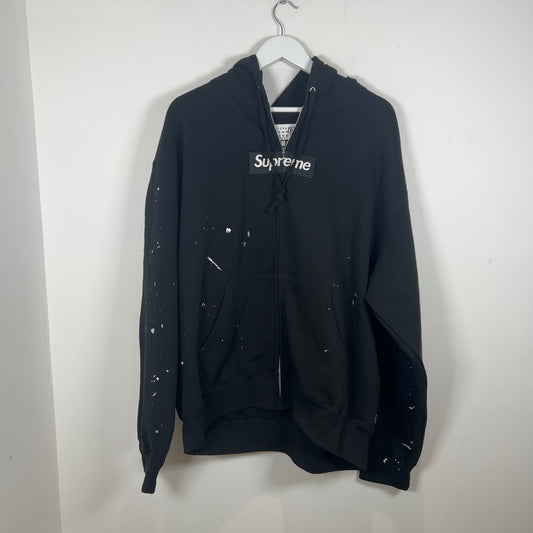 Supreme x MM6 Maison Margiela Box Logo Zip-Up Hoodie