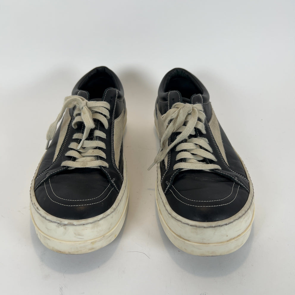 Rick Owens Black Mainline Vintage Low-Top Sneakers