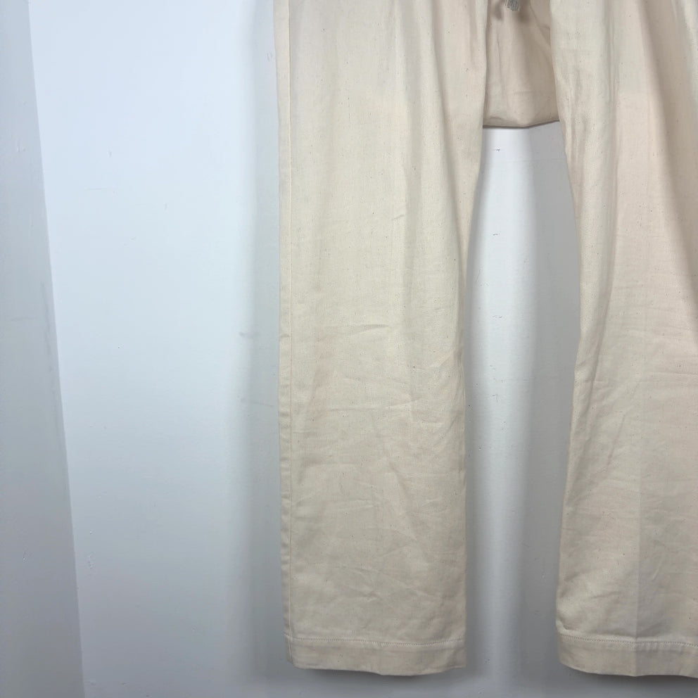 Rick Owens SS22 Fogachine Cotton Linen Drop-Crotch Pants