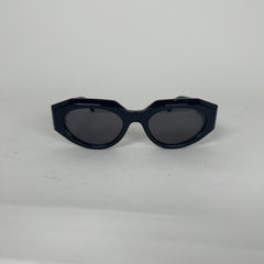 Bottega Veneta Structured Cat Eye Logo Sunglasses
