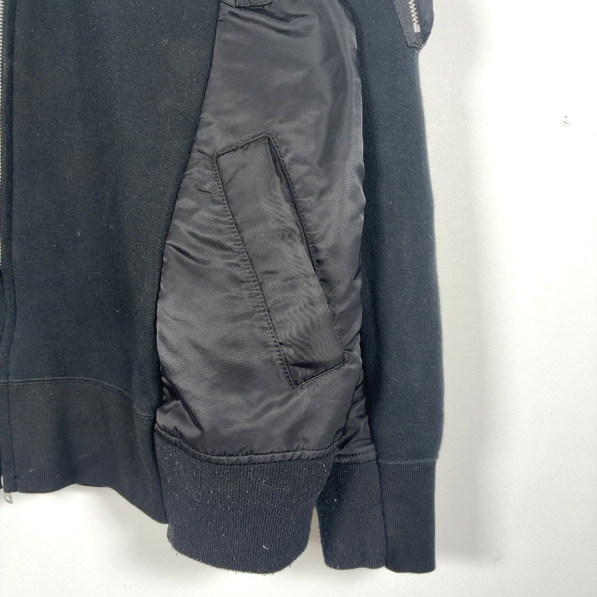 Sacai Sponge Sweat Mixed Media Light Jacket