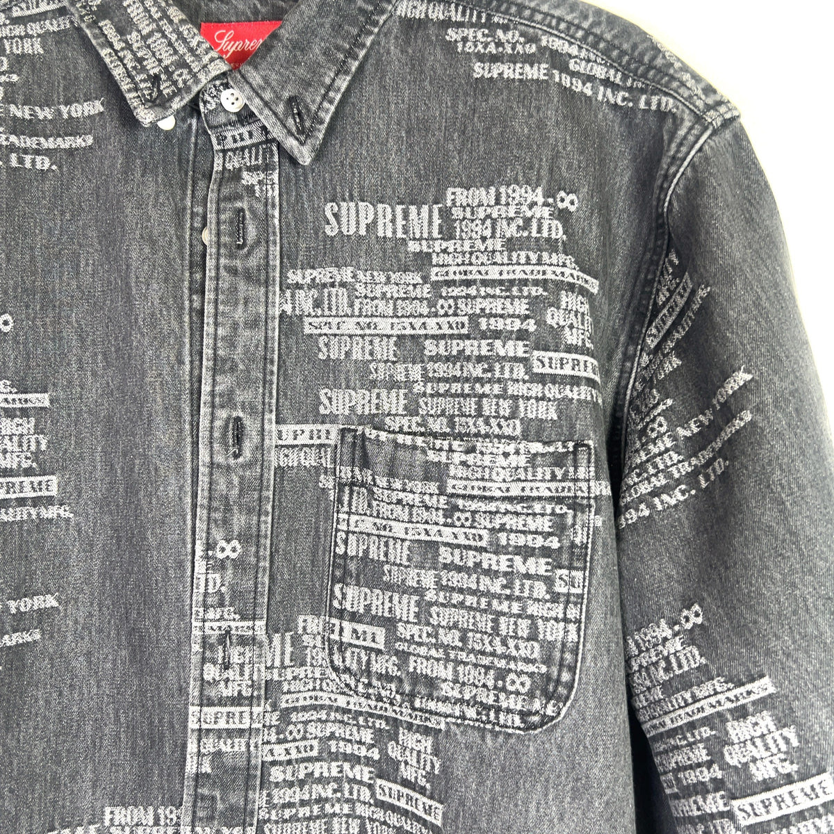Supreme Jacquard Denim Jacket