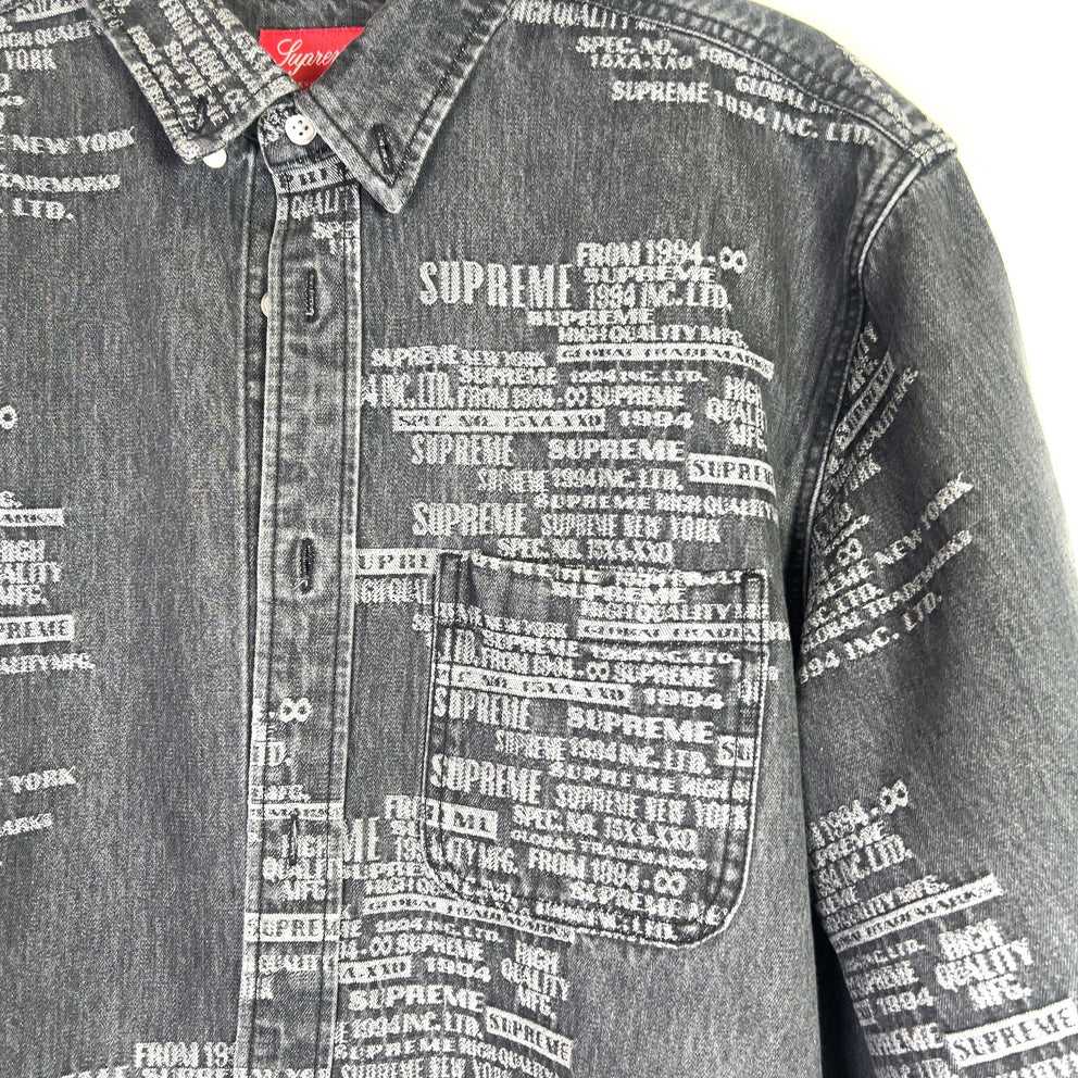 Supreme Jacquard Denim Jacket