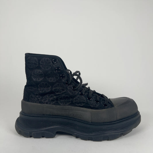 Alexander McQueen Floral Tread Slick Boots