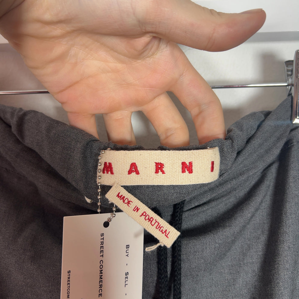 Marni Wide Leg 3/4 Crop Trouser Pants