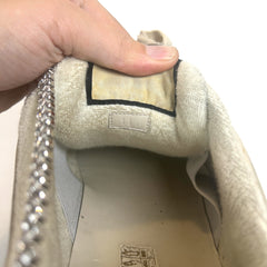 Gucci Web Crystal Distressed Screener Lowtop Sneakers