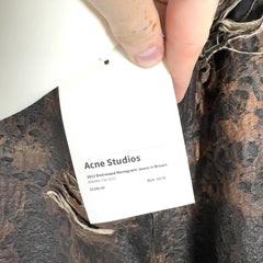 Acne Studios Distressed Monogram Jeans