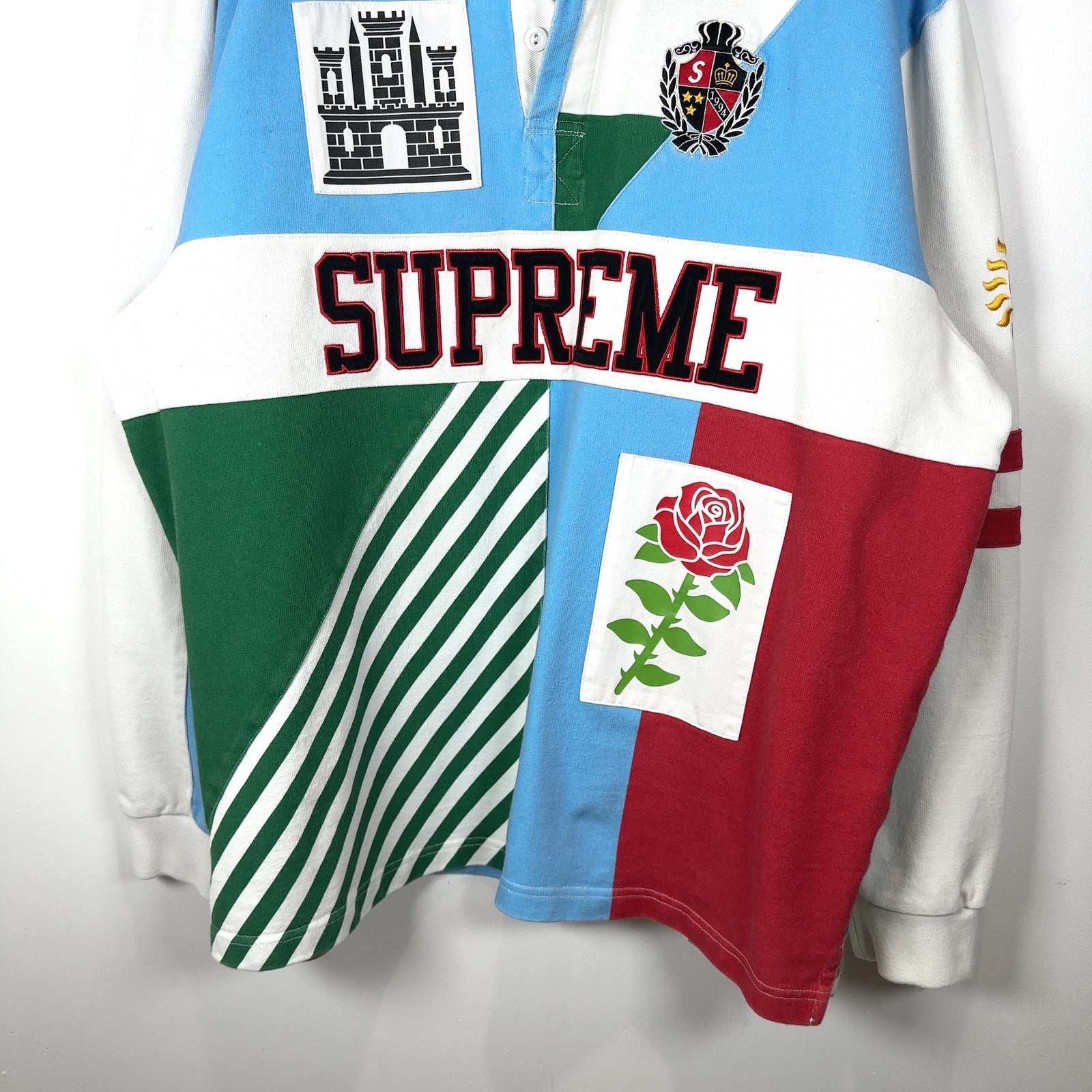 Supreme Rose Patch Rugby Shirt