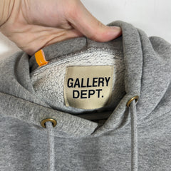 Gallery Dept Spell Out Logo Grey Hoodie
