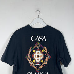 Casablanca Logo Motif Black T-Shirt